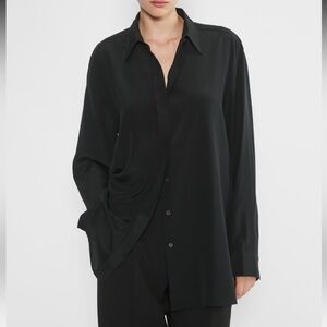 ARITZIA Babaton Casting Silk Shirt — size small